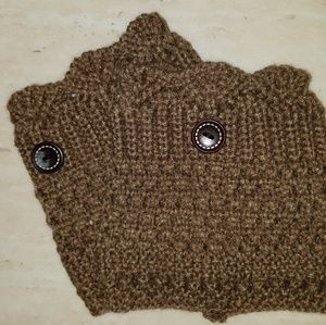 Brown boot cuffs. NWOT